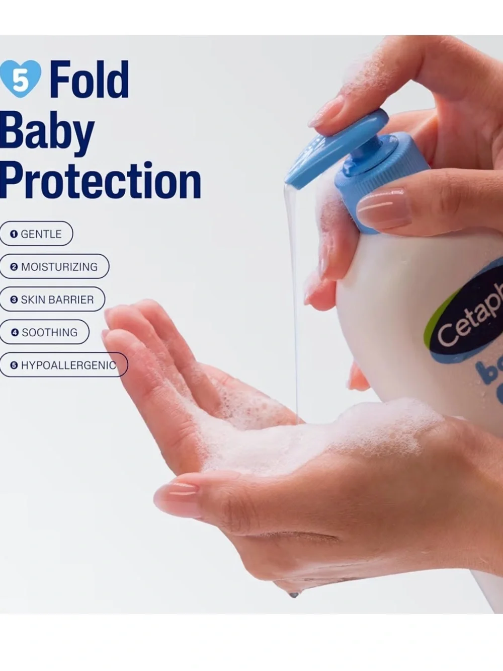 Cetaphill Baby Wash & Shampoo Tear Free